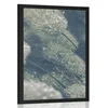 Plakat kaplje rose na travi - 60x90 silver