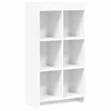 Vidaxl Knjižna omara Bela 59 x 30 x 111 cm Inženirski les