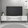HANAH HOME TV polica Dekol1 White Gold