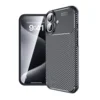 Maska za telefon Carbon Defender za iPhone 16, Crna