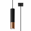 Sollux SL.0946 - Luster na sajli LOOPEZ 1xGU10/10W/230V crna/bakrena