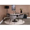 Venture Design Jedilna miza in stol Estelle Limhamn miza 106x75 cm siva marmor