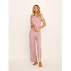Sinsay - Dvodelna pamučna pidžama - pastelno roze