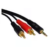 FAST ASIA audio 3.5mm - 2xRCA 1.5m crni