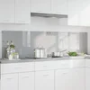 Kuhinjski zid 2 pcs Svijetlo siva 100 x 50 cm