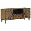Vidaxl TV omarica z vrati Rjava 105 x 33,5 x 46 cm Masiven les manga