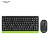 A4Tech Tastatura, Bežična, Crno-zelena