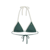 PUMA Swim Womens Triangle Bikini Top, Sport, Petrol Green, L