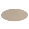 Oval table runner, 33 x 70 cm, Togo, Taupe - Tiseco