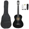 8-dijelni set klasične gitare za početnike crni 1/2 34