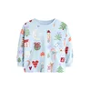 Next Majica Christmas pastelno modra / zelena / rdeča / bela