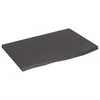 Vidaxl Mizna plošča temno rjav 60x40x2 cm obdelana trdna hrastovina