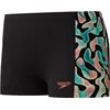 Speedo digital allover panel aquashort black / green / red 176cm