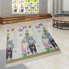 Podloga za igru sklopiva Meda sivi-Životinje 180cm x 160cm x 1cm