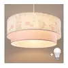 Brilagi - LED dečiji luster na sajli BOBO, 1xE27/10W/230V, prečnik 40 cm, krem / ružičasta / kraljevsko-plava