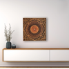 Zart Zidna dekoracija Mandala Nature, Braon