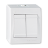 ALING-CONEL POWER10A Sklopka serijska, 250V~, IP44, Bela