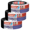 shumee TESA DUCT TAPE Vodoodporen lepilni trak za popravilo tkanin 50 m x 50 mm črne barve x 3