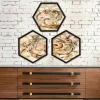 Wallity Uramljena slika 6GEN73976809, 35x35 cm, 3 dela