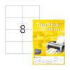 HERMA etikete TOPSTICK 105 x 74 mm, 8, 100, Bela