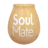 Ceramic Calabash - bež z napisom Soul Soli