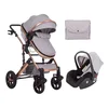 KikkaBoo Kolica Darling Light Grey premium set 2in1 sa autosedištem I-Size (KKB11249 SET)