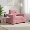 Sofa fotelja roza 100x78x80 cm baršun
