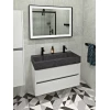 Bathroom set NIRONA 100, white - Bela - Sapho - NIRONA - 24 - MDF/laminat - 960 - 4320 - Backlit mirrors;Framed mirrors - 14