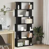 Biblioteka crni hrast 80x24x190,5 cm Konstruirano drvo
