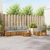 Set vanjskih sofa s jastukom 7 pcs Prirodna i svijetlo siva