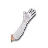 Bele rokavice svetleče in nabrane