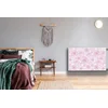 tulup.si Pokrov za radiator PVC Roza cvetje 100x60 cm