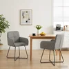 Trpezarijske stolice 2 pcs Baršun Svjetlosiva 59 x 56,5 x 86 cm