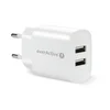 slomart MS1 SC-220 polnilec, 2x USB-A, 12W, bel