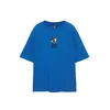 Pull&Bear Majica modra/pueblo/črna/bela