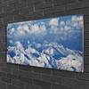 tulup.si Slika na akrilnem steklu Oblaki mountain landscape 120x60 cm 4 obešalnika