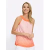 heine Bluza  oranžna / bela