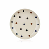 Banquet Keramični desertni krožnik DOTS 18,6 cm, rjave pike, komplet 6 kosov