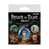 Bedževi Pyramid Attack On Titan ( Season 4 ) - Badge Pack