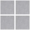 Vidaxl Stopnice Kvadrat 4 szt. srebrna 30 x 30 cm Aluminij