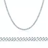 Savicki lanac 2,5 mm: 585 bijelo zlato, pancerni lanac
