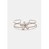 Stradivarius Choker Ogrlica S Cvijetom Gold Os