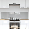 Kuhinjski zid 2 pcs Svijetlo siva 80 x 40 cm