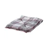 HOMESTYLING Odeja KO-AAE332300 chenille throw 130 x 160 cm white/gray with stripes