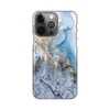 TELEMPIRE Silikonska maska za telefon iPhone 13 Pro Blue Gold Marble šarena
