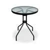 Elegantni baštenski sto, metal staklo, 60x71cm