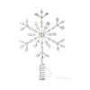 Markslöjd 706555 - LED božićna zvezda za jelku GLINA LED/2,16W/2xAA srebrna