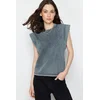 Trendyol Milla Ženska majica TWOSS20TS0021, Siva