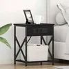 Noćni ormar 2 pcs Crni hrast 41 x 31 x 51 cm Konstruirano drvo