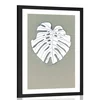 Plakat s paspartujem bel list monstere - 20x30 no frame